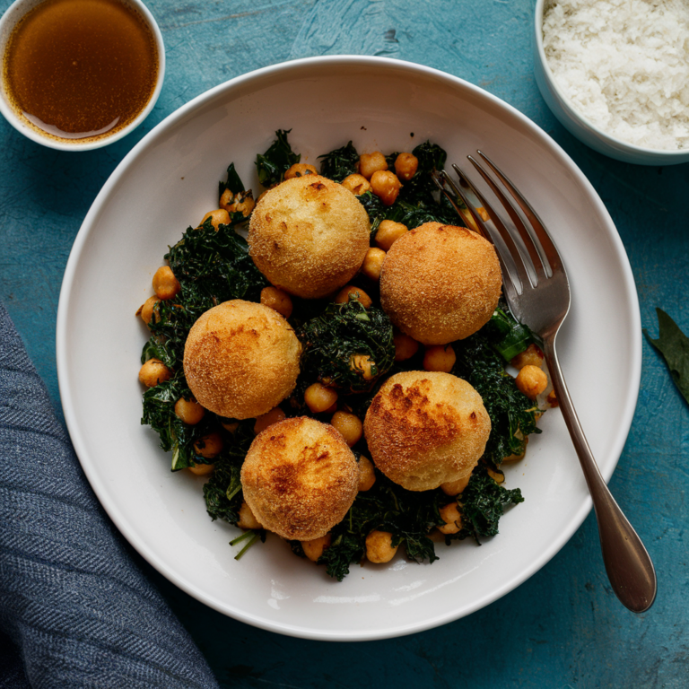 Bolinhos de Grão-de-Bico e Couve sem Glúten – Perfeitos para um Lanche Saudável!