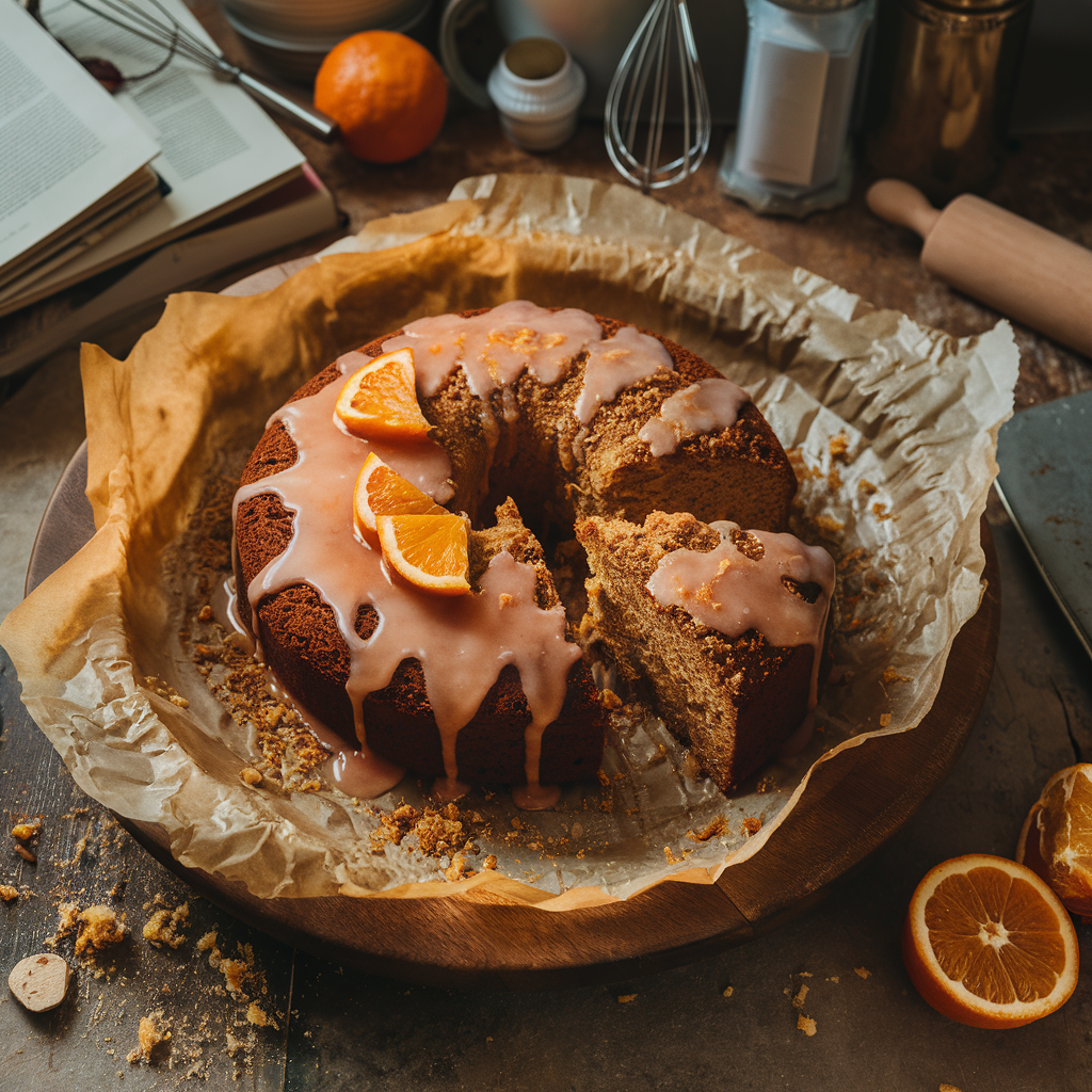 Bolo de Amêndoa e Laranja sem Glúten