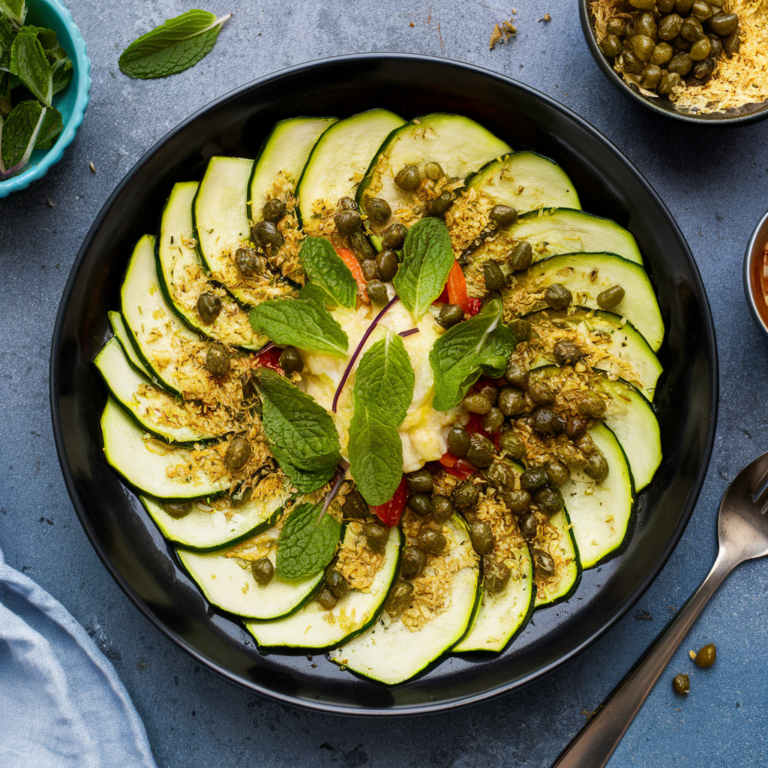 Carpaccio de Abobrinha Sem Glúten – Uma Entrada Refrescante e Elegante!