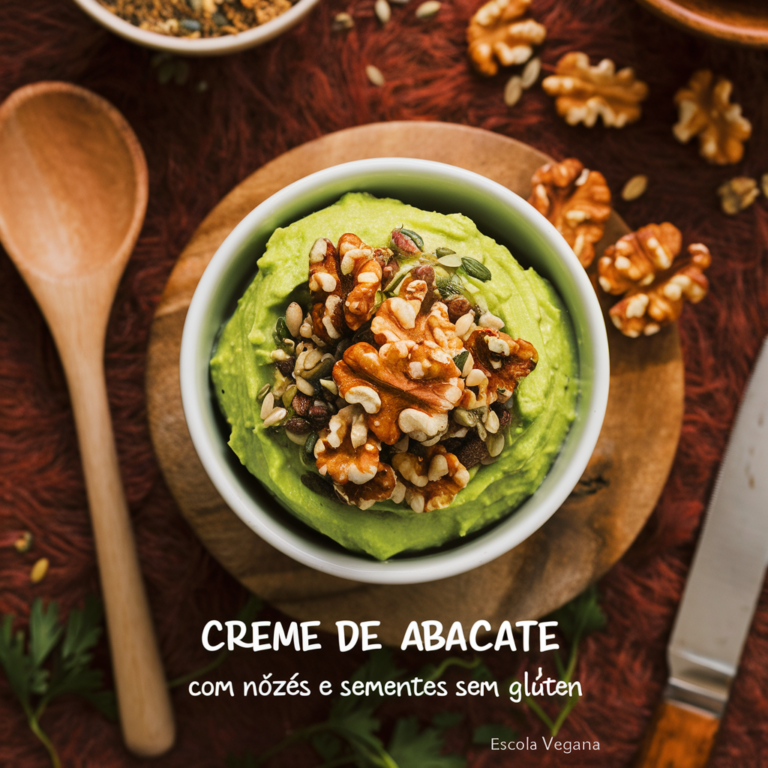 Creme de Abacate com Nozes e Sementes Sem Glúten – Um Café da Manhã Nutritivo e Energizante!