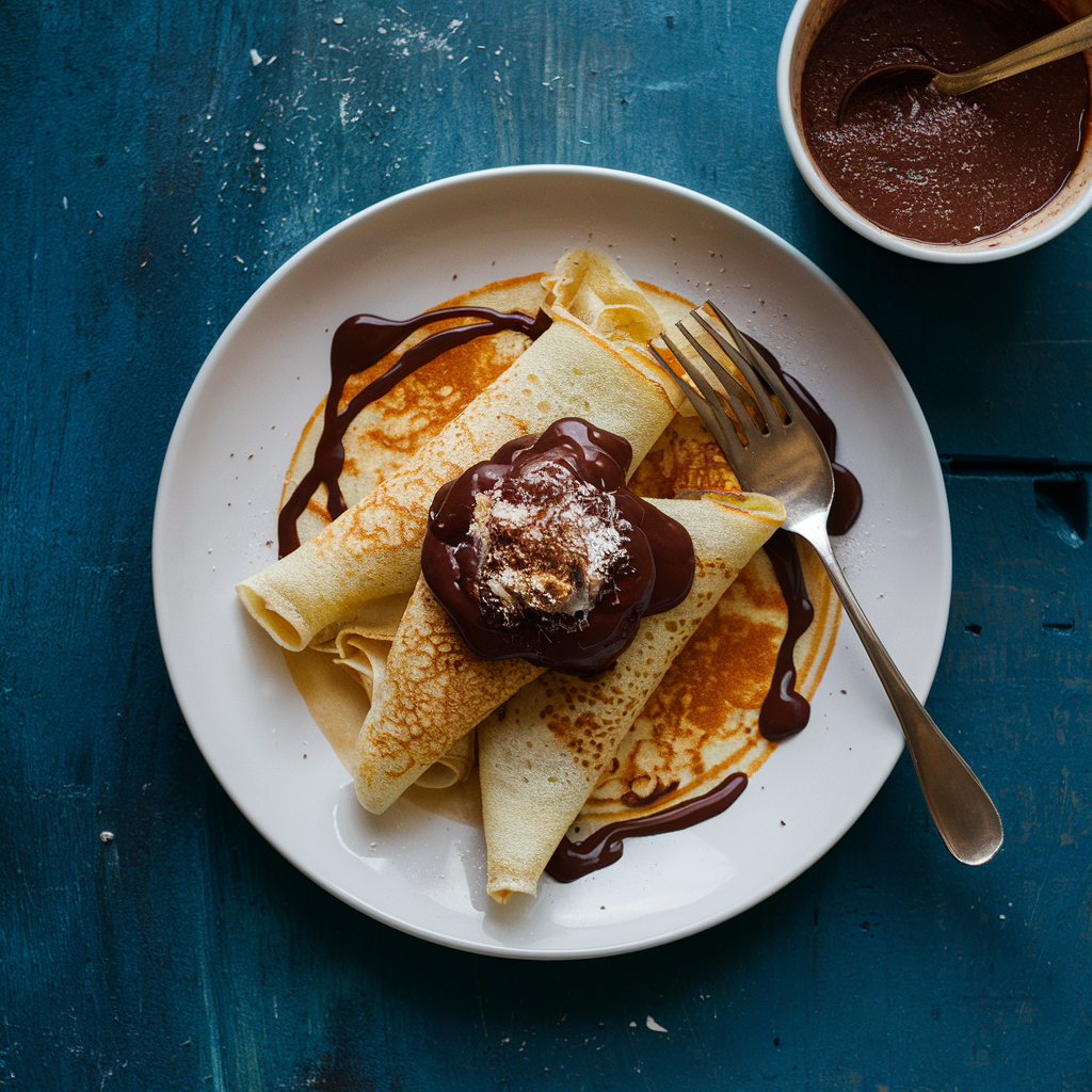 Crepes de Coco Sem Glúten