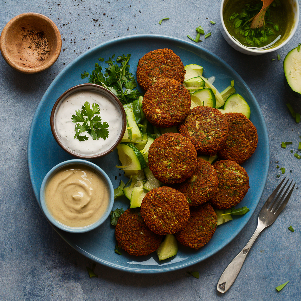 Falafel de Abobrinha Sem Glúten