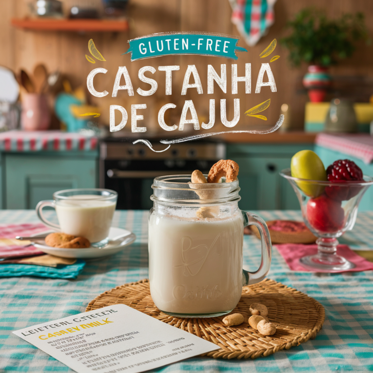 Leite de Castanha de Caju Sem Glúten – Uma Alternativa Nutritiva e Refrescante!