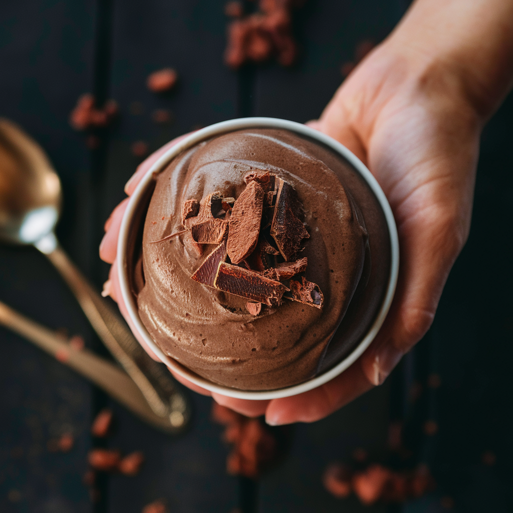 Mousse de Chocolate e Abacate Sem Glúten
