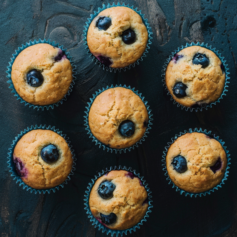 Muffins de Blueberry Sem Glúten – Deliciosos e Perfeitos para um Lanche Saudável!