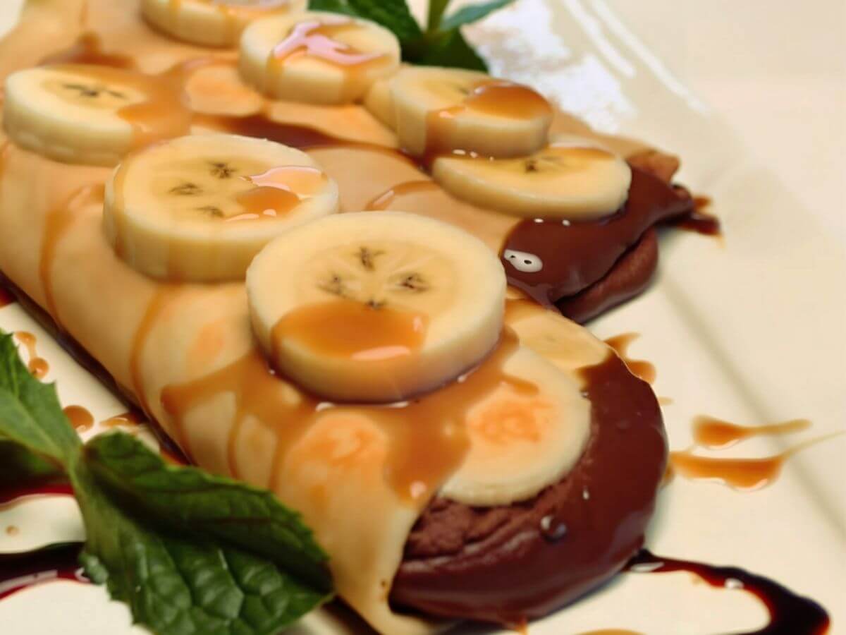 Panqueca Vegana de Banana Incrivelmente Fofinha