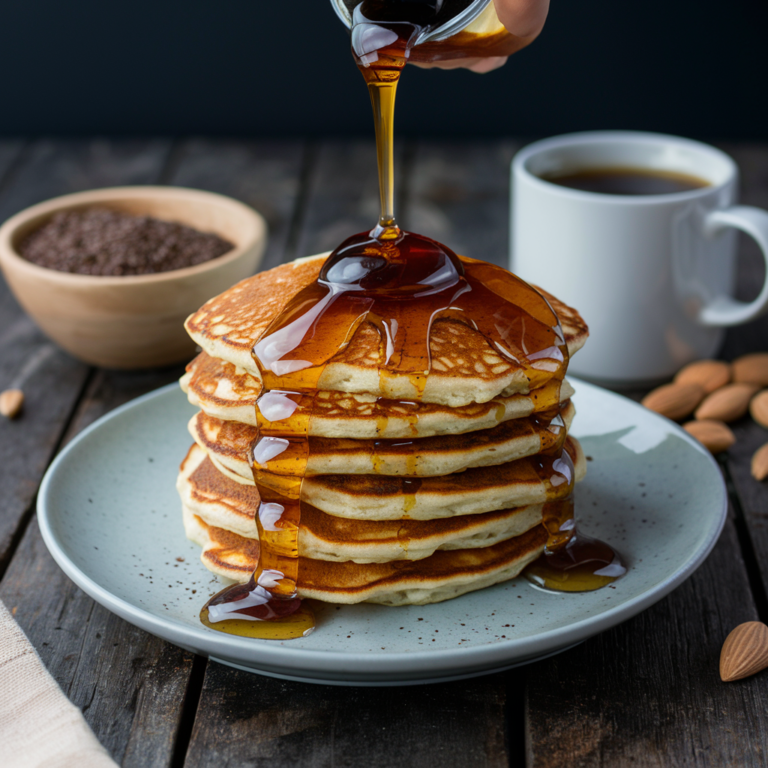 Panquecas de Amêndoas e Linhaça Sem Glúten – Um Café da Manhã Nutritivo e Delicioso!