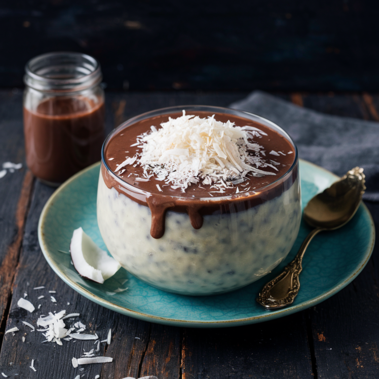 Pudim de Tapioca com Calda de Chocolate sem Glúten – Uma Sobremesa Irresistível!