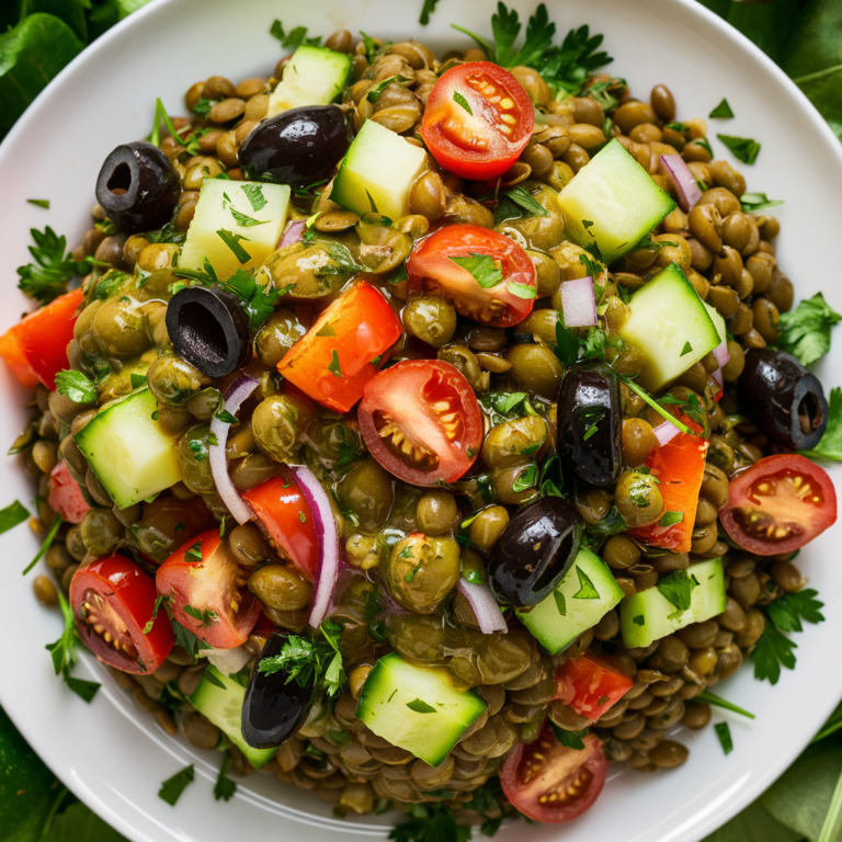 Salada de Lentilhas com Vinagrete de Limão e Ervas – Almoço Leve e Revigorante!