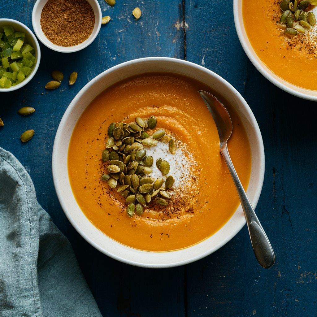 Sopa Cremosa de Abóbora Sem Glúten