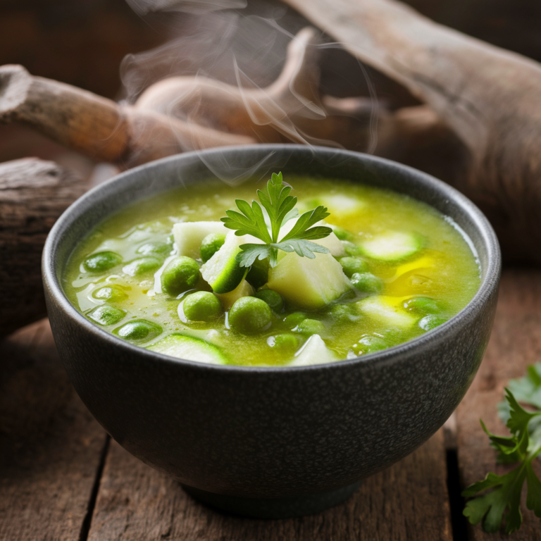 Sopa de Abobrinha e Ervilha Sem Glúten – Leveza e Sabor para o Seu Dia!