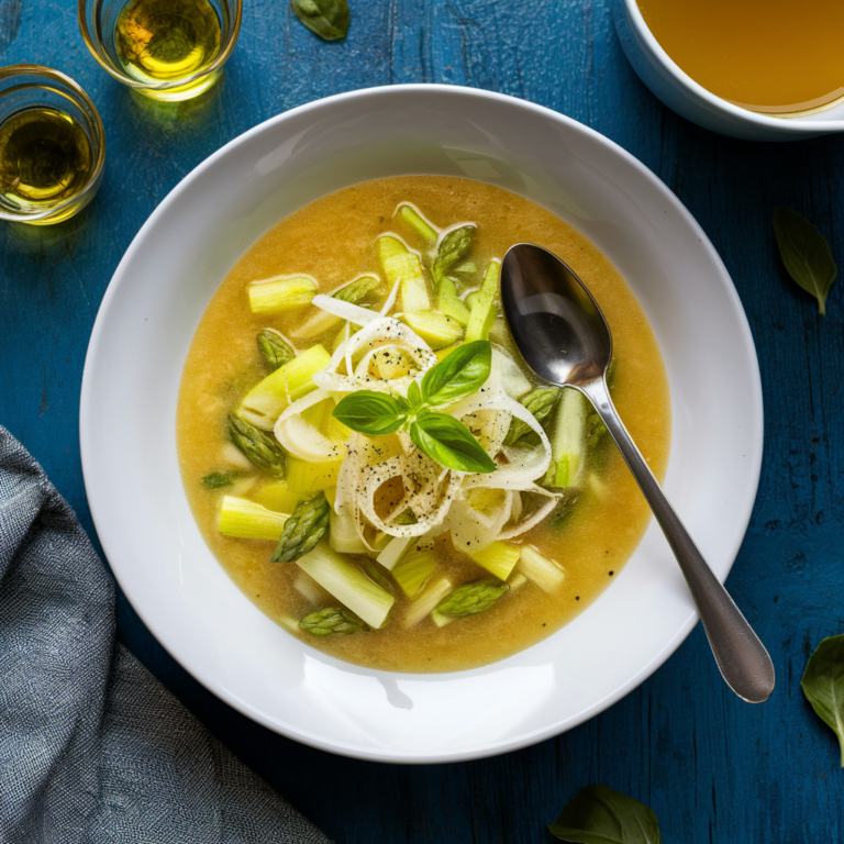 Sopa de Aspargos e Alho-Poró – Uma Refeição Leve e Detox!