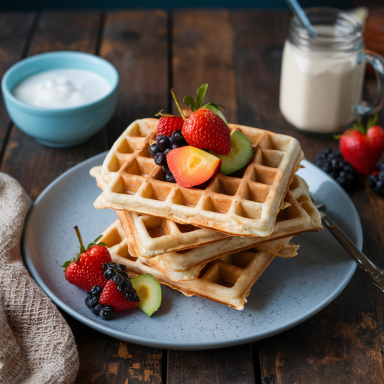 Waffles de Coco Sem Glúten – Comece o Dia com Delicadeza e Sabor!