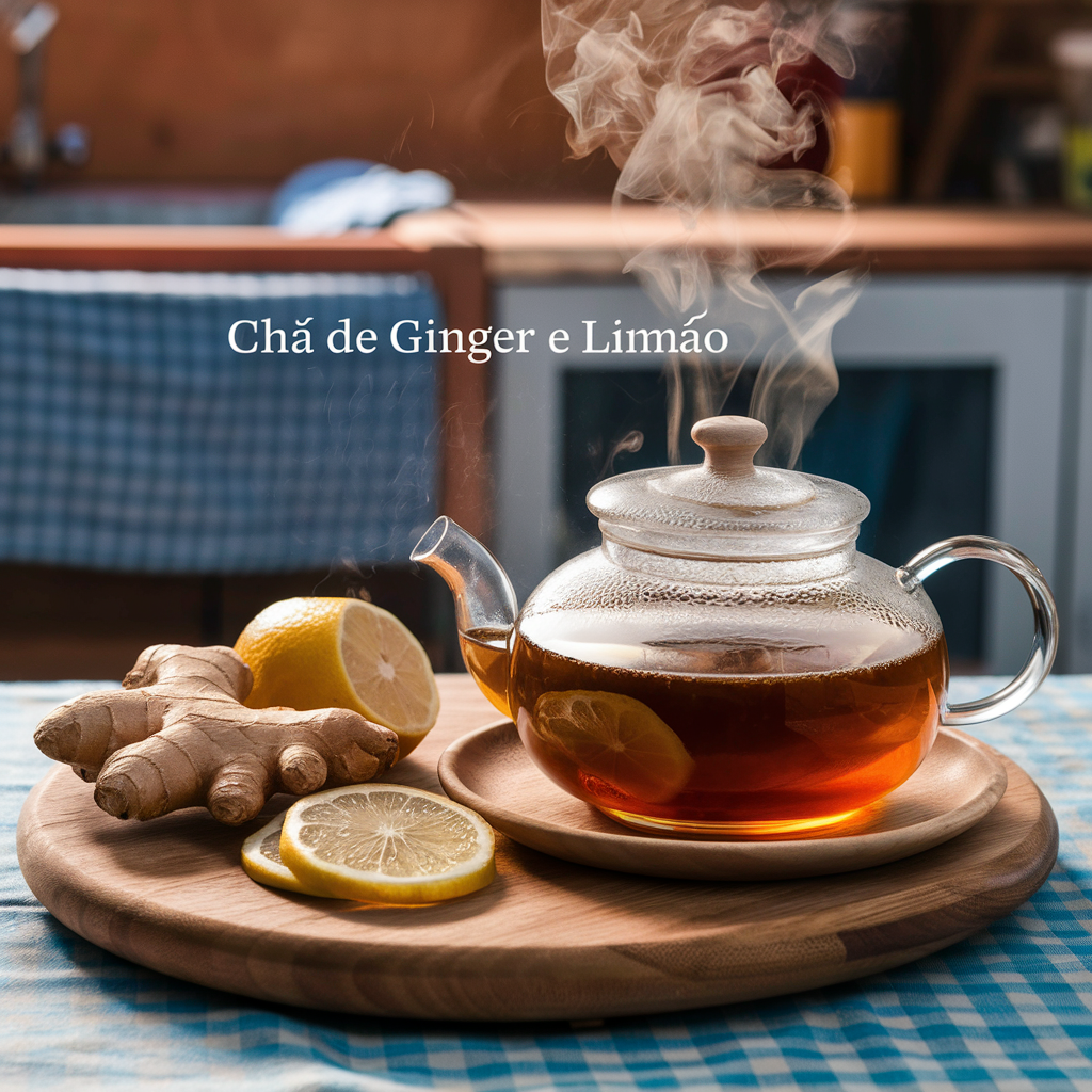 Chá de Gengibre e Limão