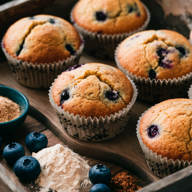 Surpreenda-se: Muffins de Mirtilo Veganos Sem Glúten